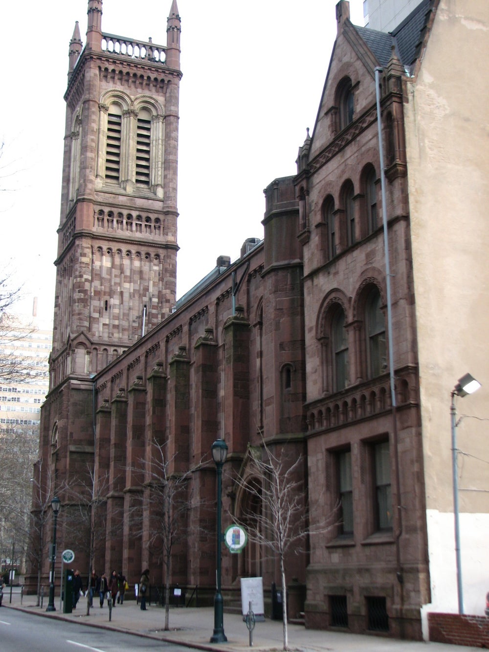 The Walnut Street side of Holy Trinity.