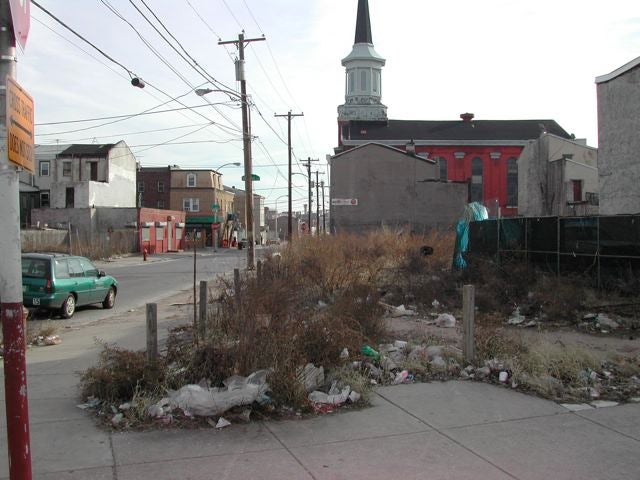 4th and Cecil B. Moore before greening