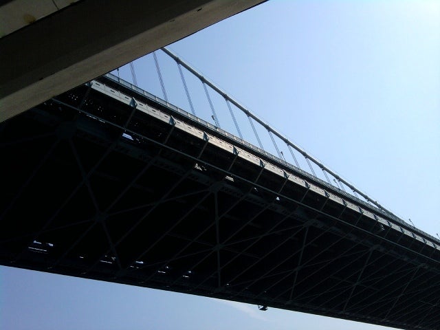 Beneath the Ben Franklin Bridge