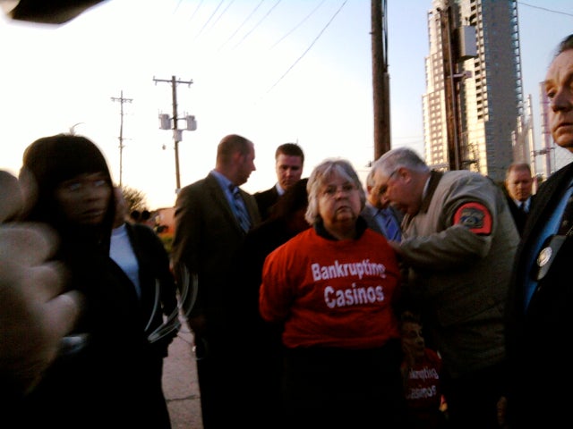 Queen Village resident Ramona Johnson was one of 14 arrested for blocking the gate.