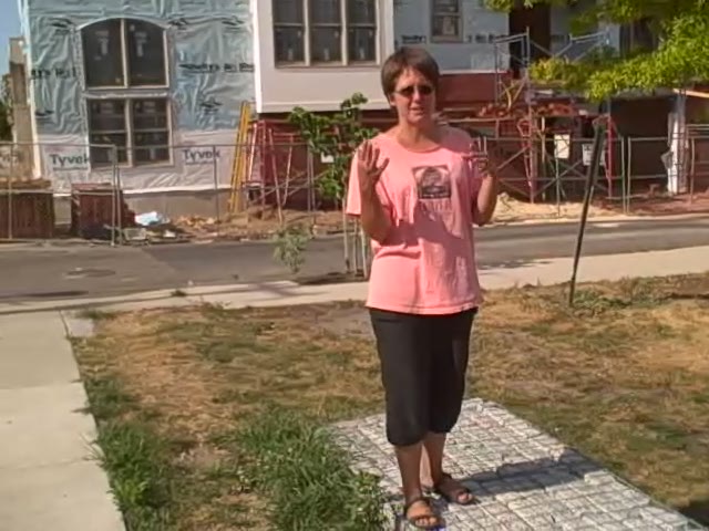 Long-time park steward Janet Finegar explains the water system