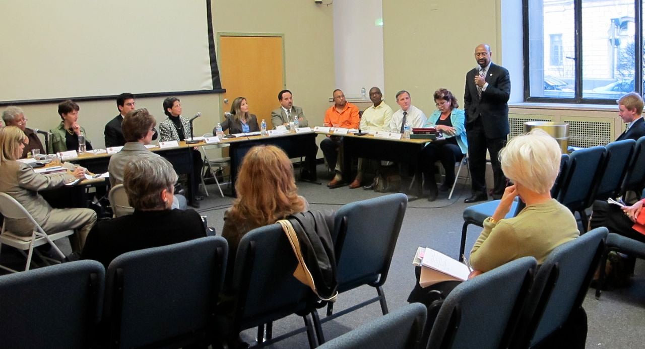 Mayor Nutter addresses Parks and Rec Commission