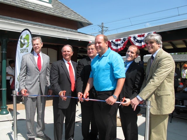 Wayne Station ribbon cutting