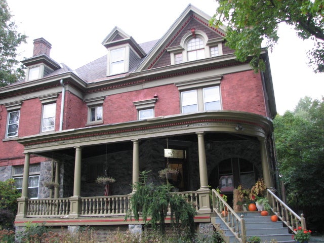 Joseph W. Huston, who designed capitol building in Harrisburg, was architect of this 1896 home on 6000 block of Overbrook Ave.