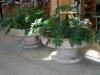 Old gang sinks are re-used as planters at Urban Outfitters in the Navy Yard in South Philadelphia.