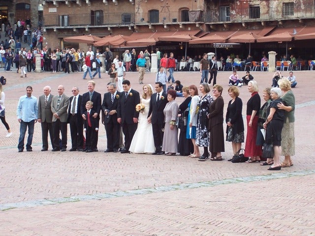 Wedding party in Siena