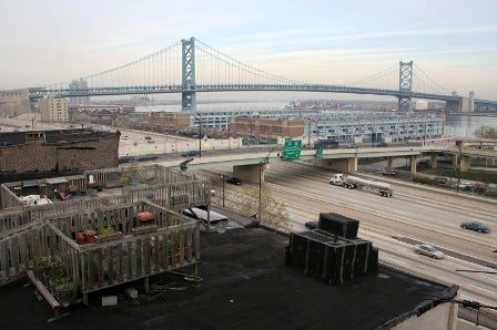 I-95 near the Ben Franklin Bridge