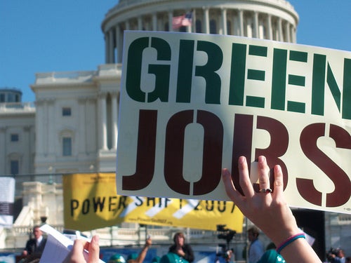 Green jobs rally