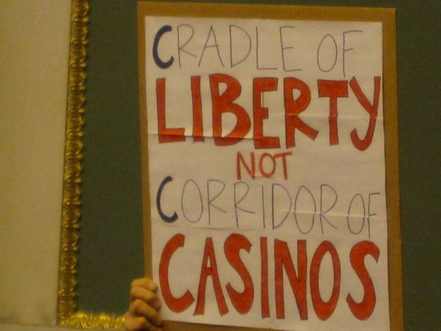 Casino protest