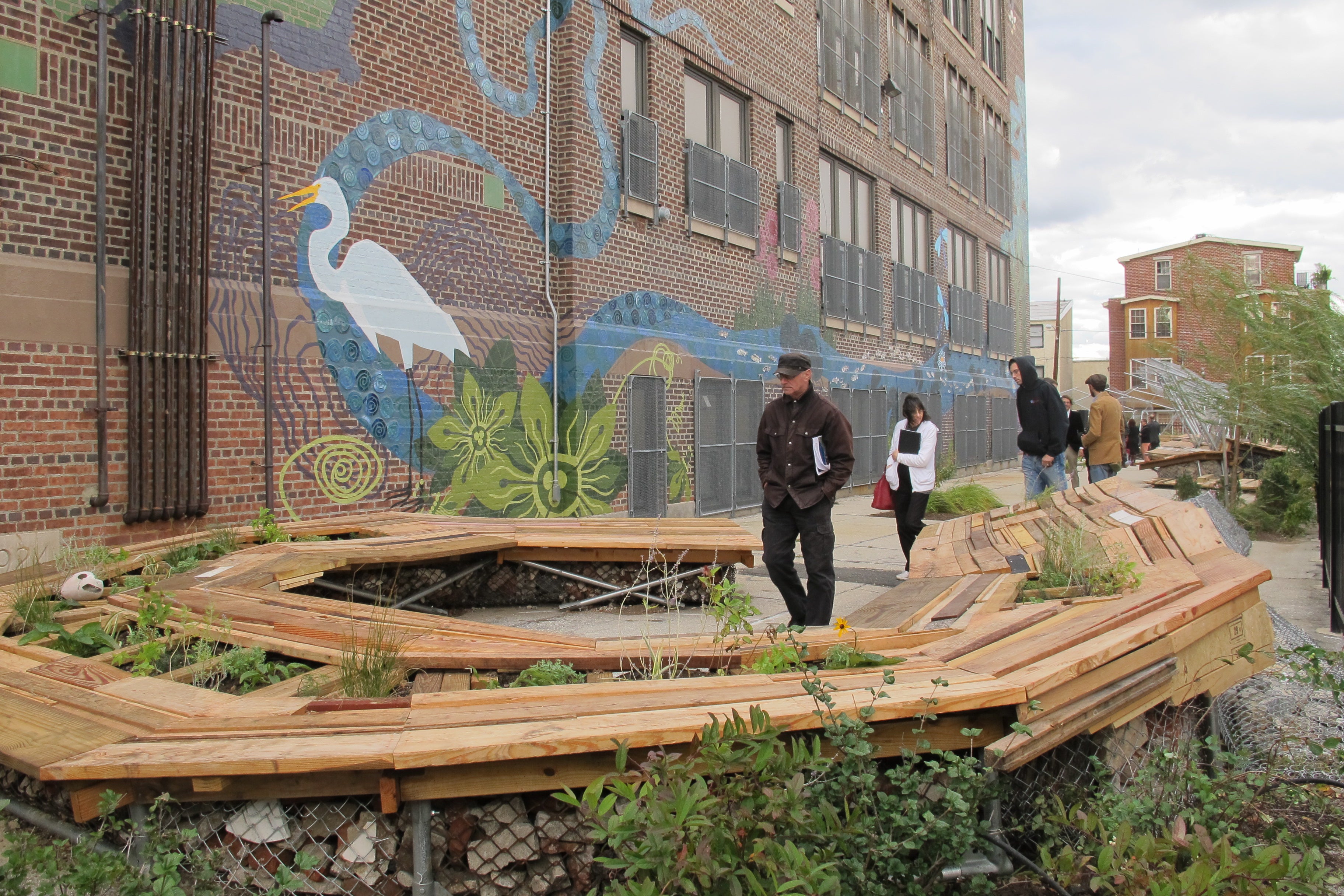 Bodine High, Restored Spaces, Schoolyard