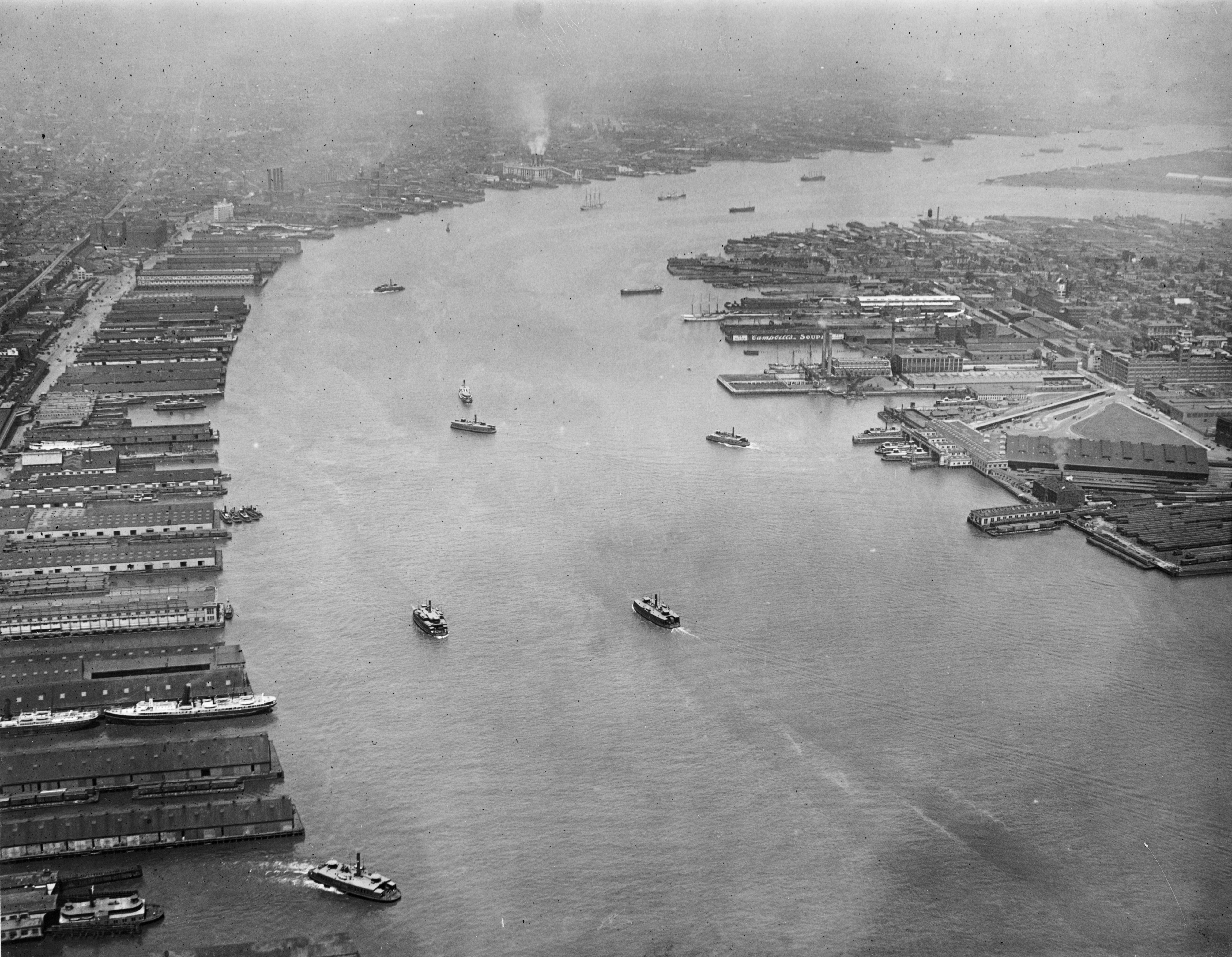 Delaware River, 1920 (Image no. 1928) | Aero Service Corp. | Aerial Viewpoint, Spring, TX