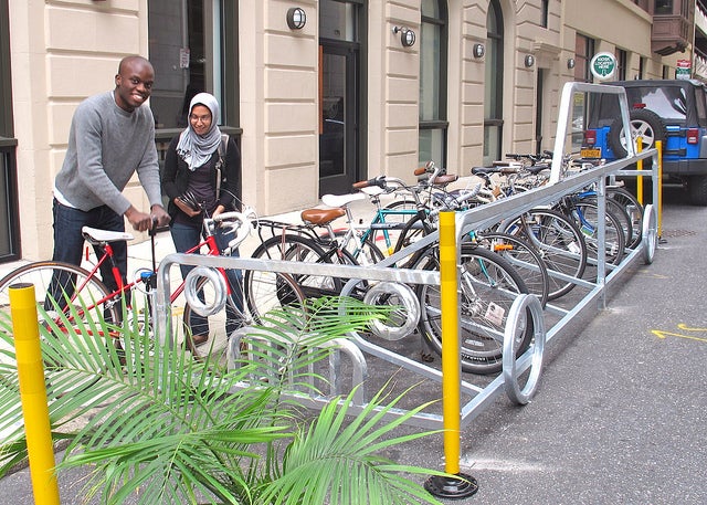 New Bike Racks at Citizens Bank Park - Bicycle Coalition of