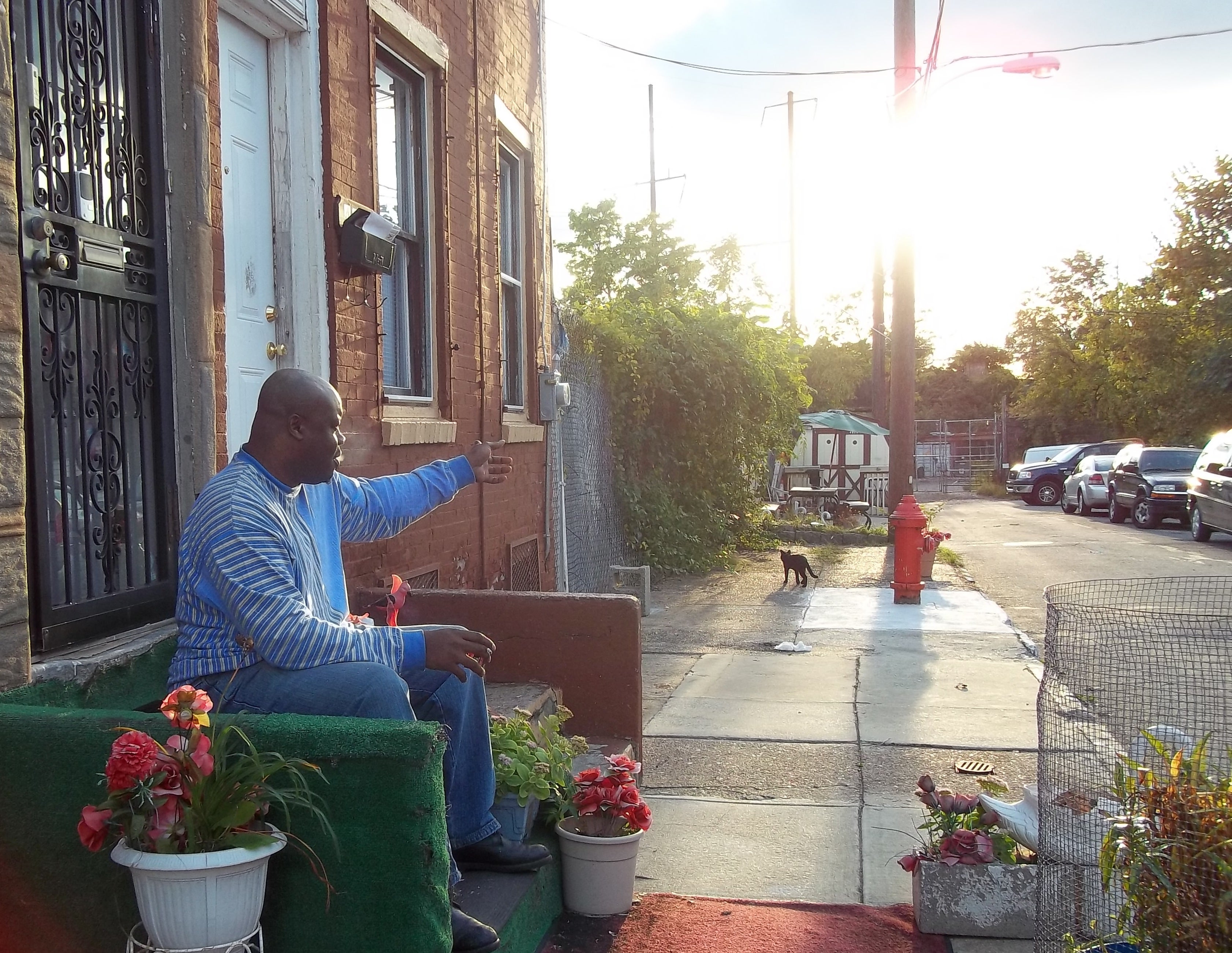 Marvin Bullock explained that his home, which sits on Wyalusing Avenue between 40th and 41st streets, is a main route for construction equipment driving to the 41st Street bridge construction site.