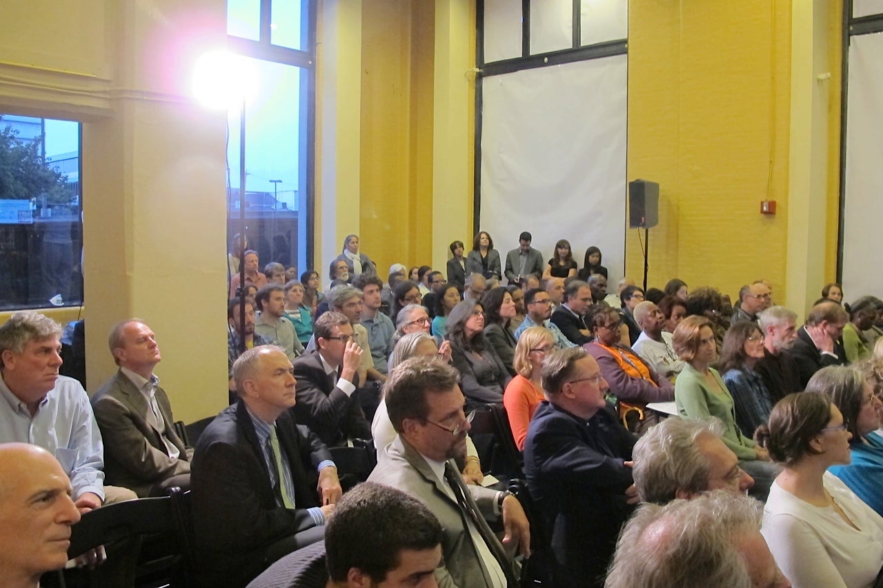 The zoning crowd, assembled at the Inquirer and Daily News Building last fall.