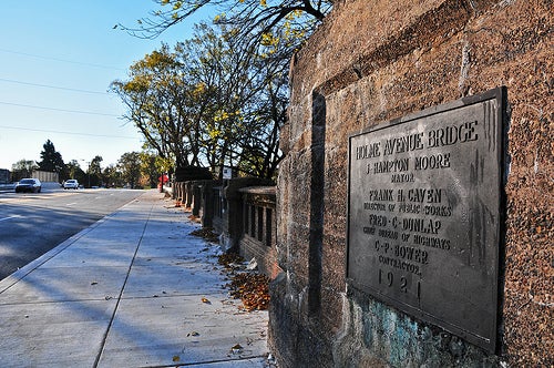 The Holme Avenue Bridge was reconstructed this year and reopened on October 25. | Stephen Schultz for NEastPhilly