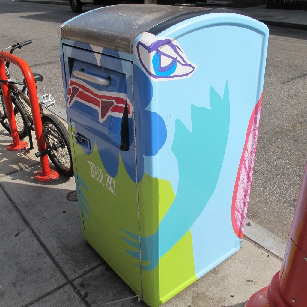 BigBelly Solar compactor critter on South Street