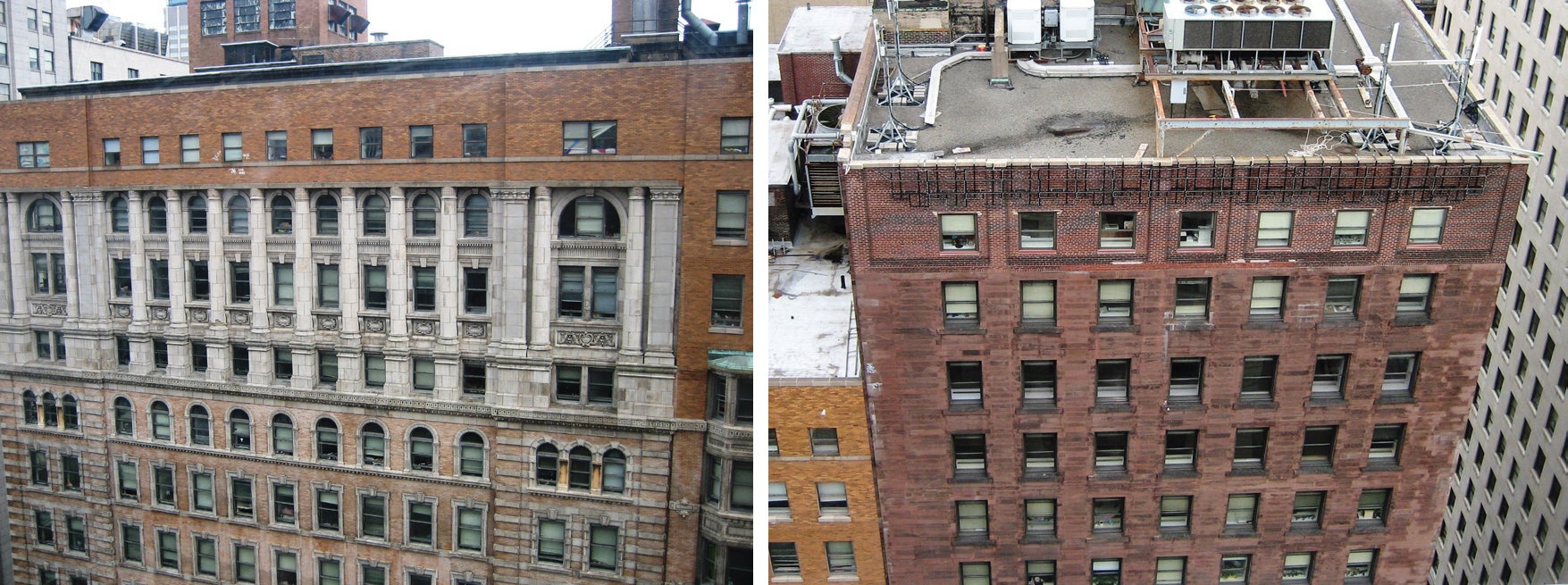 Real Estate Title and Trust Building (l), North American Building (r)