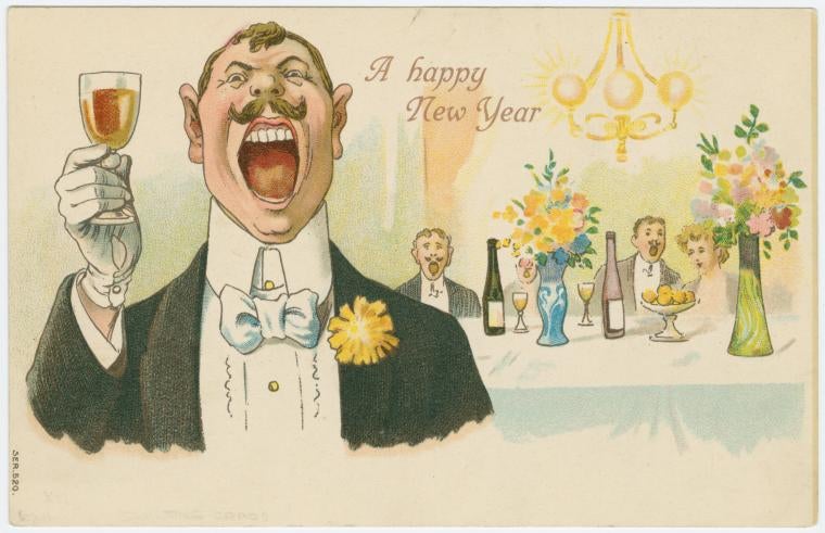 'A happy New Year' to all. | NYPL digital gallery # 1588012