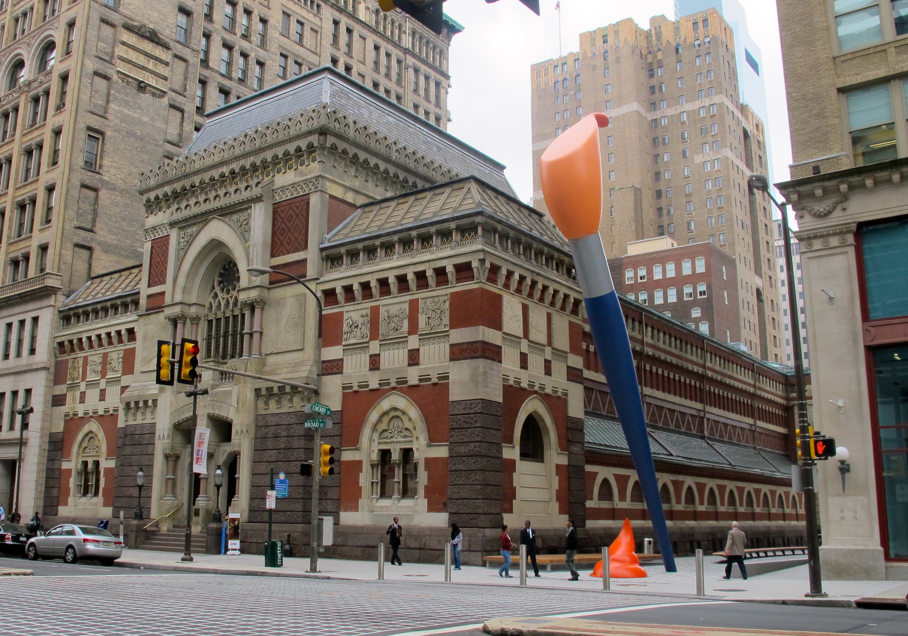 PAFA's new Lenfest Plaza as a 'pied piper' park.