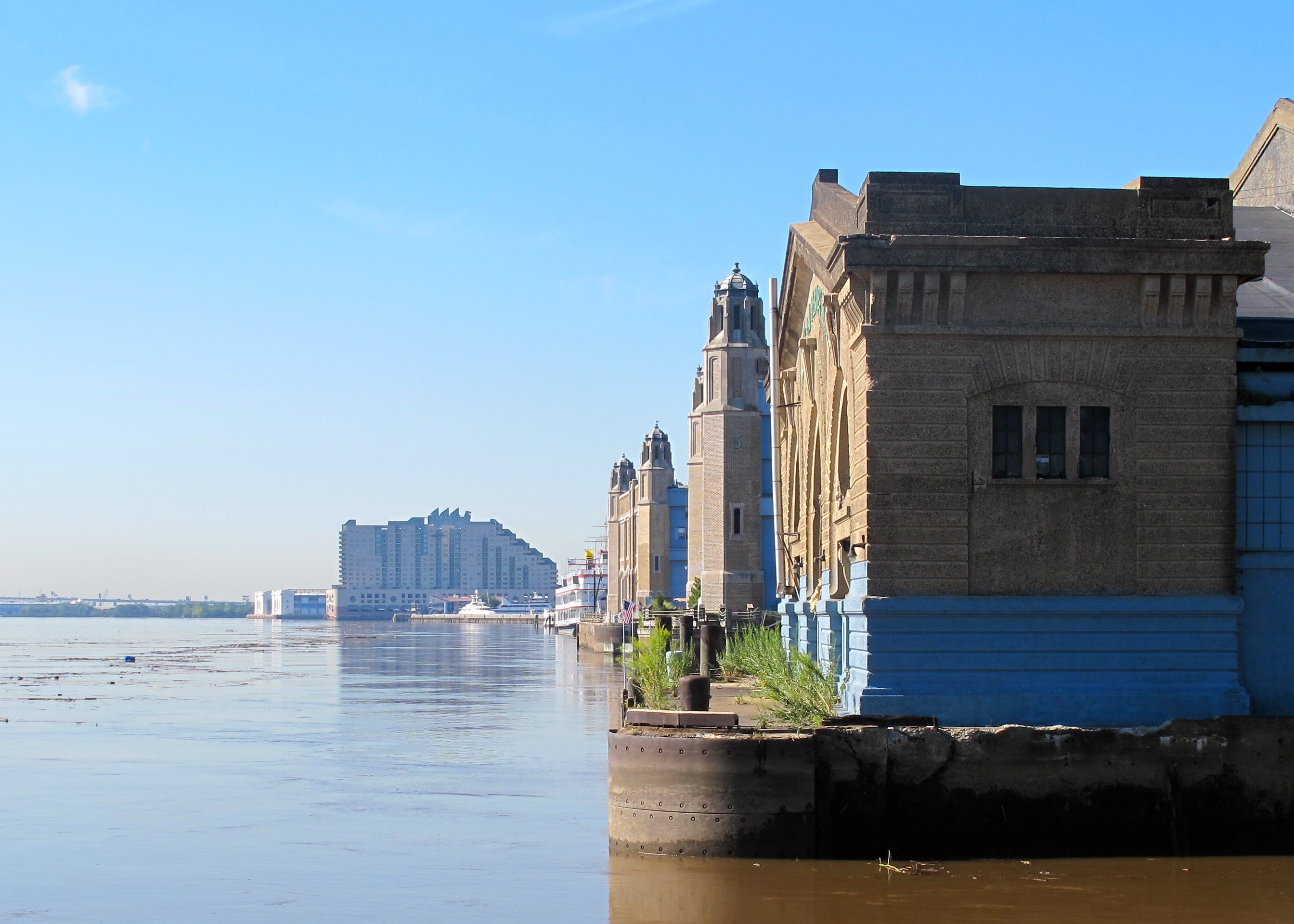 A feasibility study finds Pier 9's (foreground) pilings and structure are in good shape, but its cladding and clerestory windows need to be replaced.