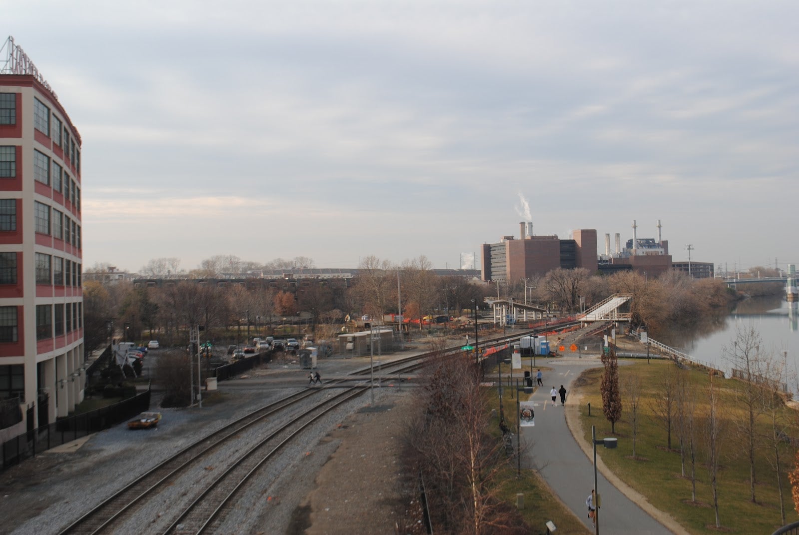 Construction on the Connector Bridge. February 2012 | Bicycle Coalition of Greater Philadelphia