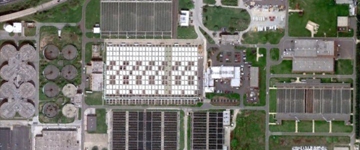 Aerial of Northeast Water Pollution Control Plant | phillywatersheds.org