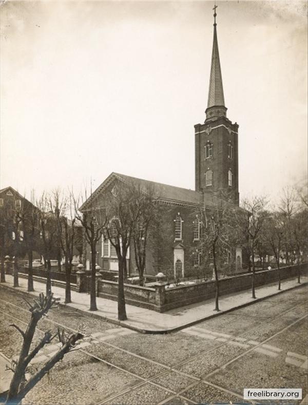 St. Peter's Church c. 1870 by William Rau | Free Library collection, PhillyHistory.org