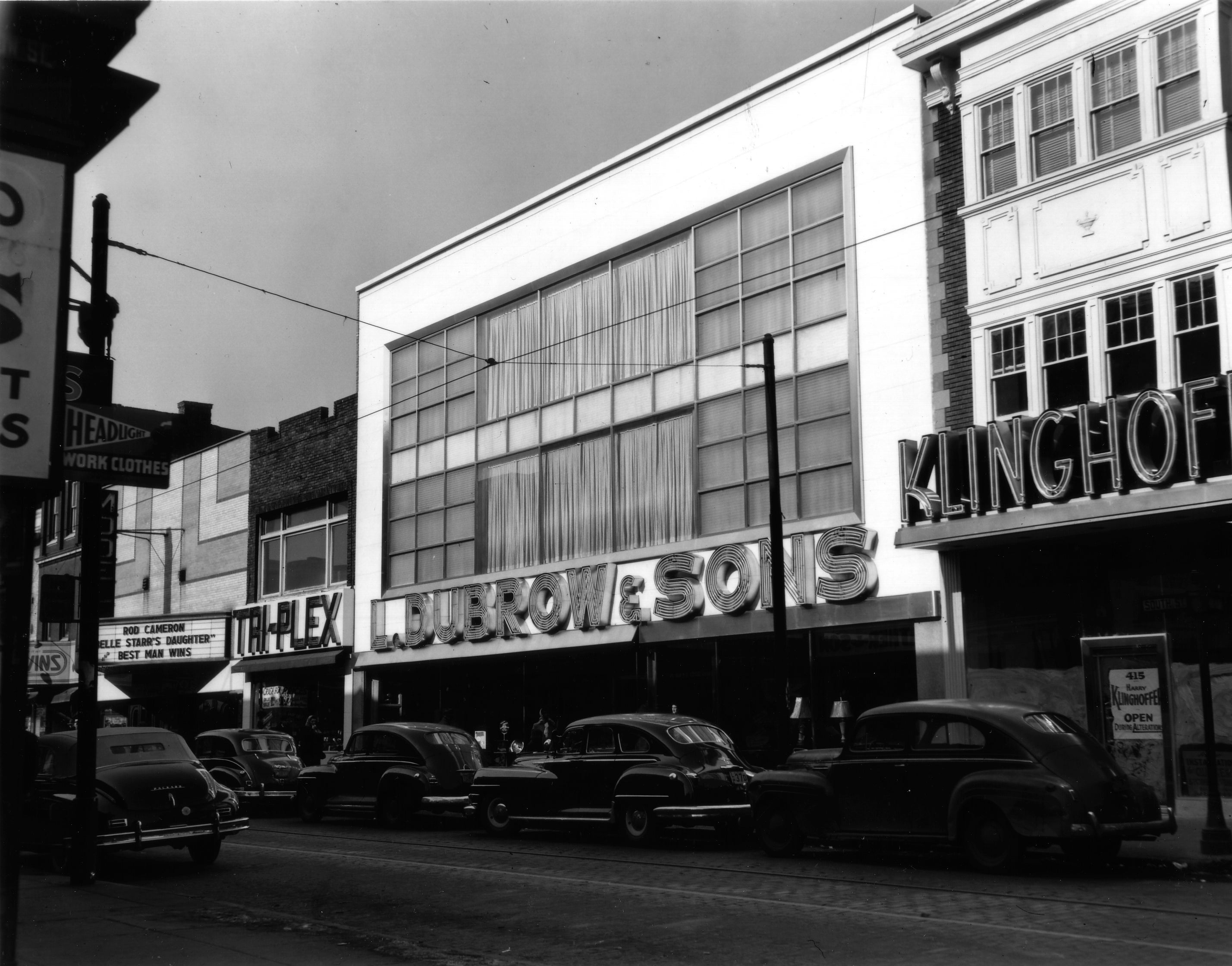 Feb. 7 1949: 415-425 South Street | Parker & Mullikin, Free Library of Philadelphia Print and Picture Collection