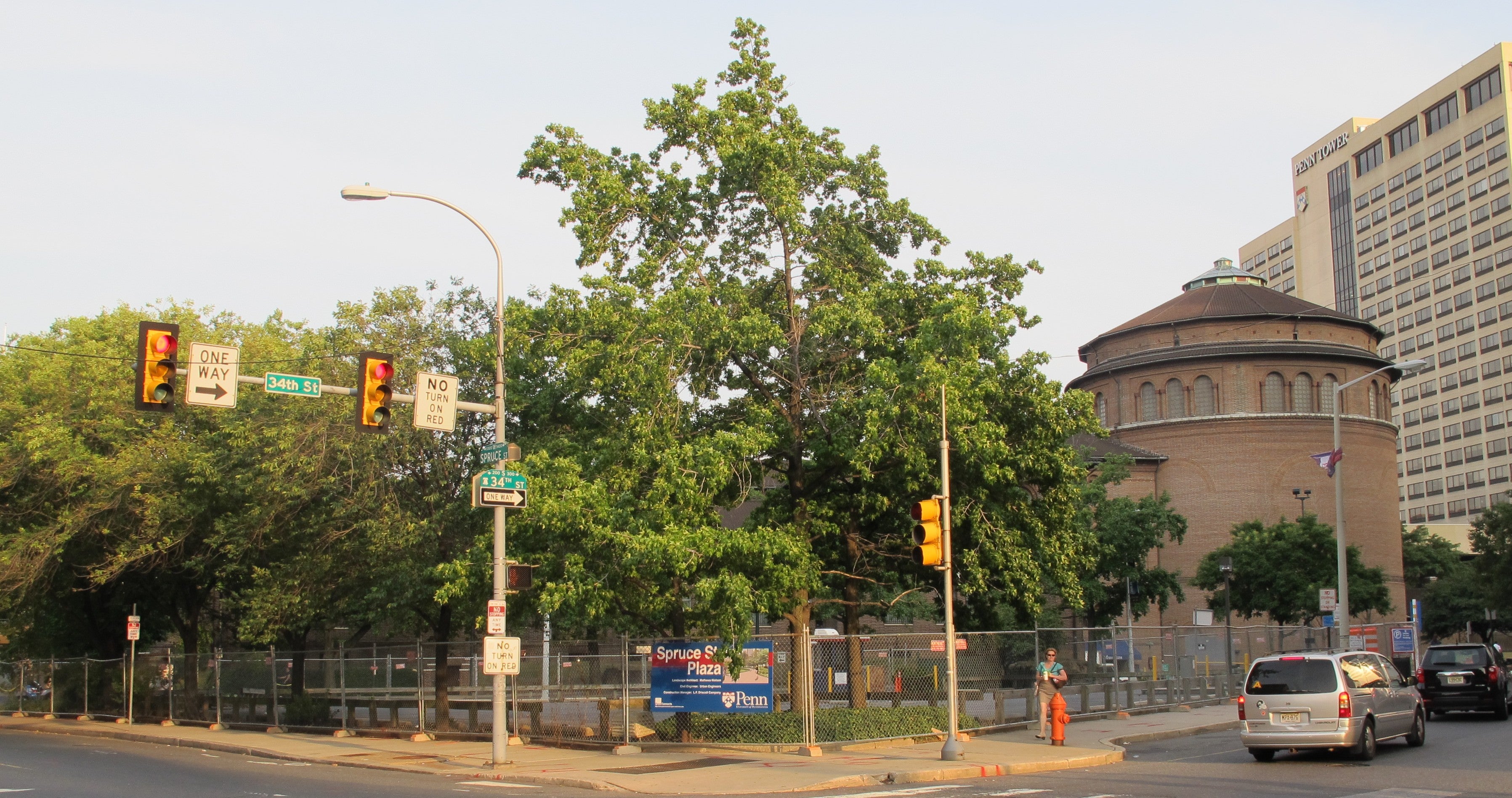 Lot 8, between 33rd and 34th at Spruce Street, will become Spruce Street Plaza.