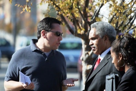 Harris Steinberg chats with Mayor Street