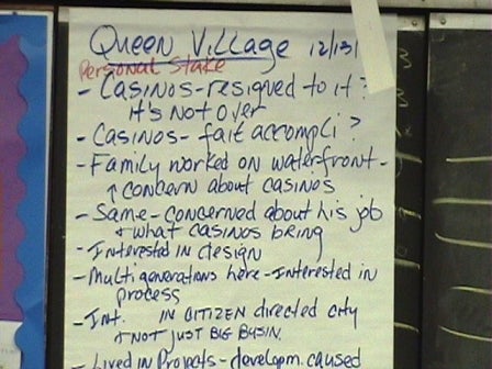 Some values from Queen Village