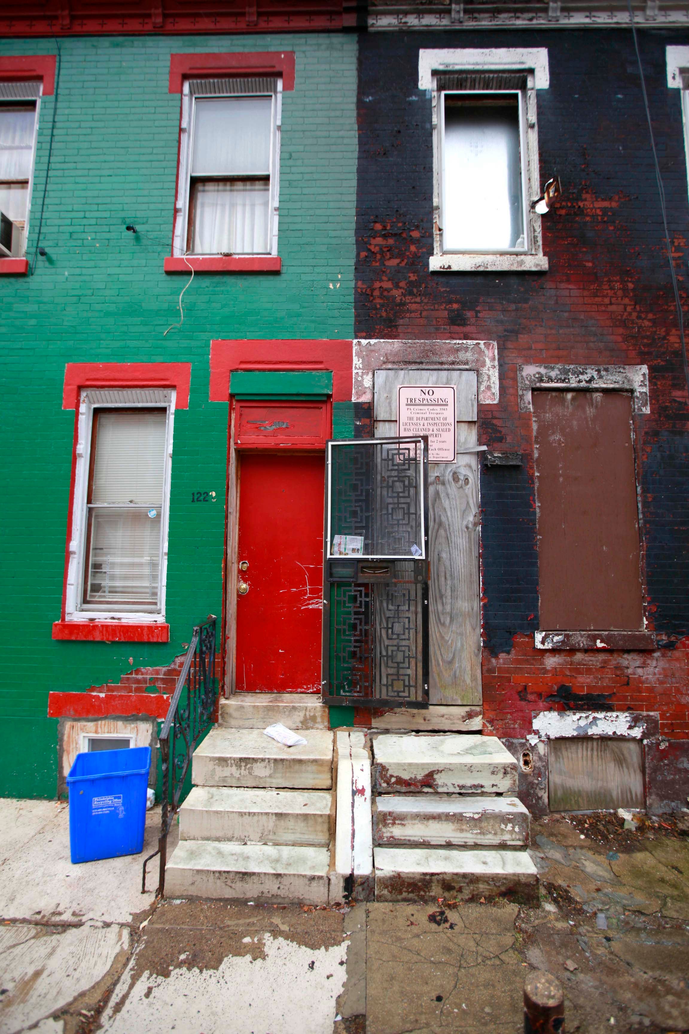 1222 and 1224 W. Harold Street, Philadelphia March 6, 2013. (David Swanson / Inquirer Staff Photographer)