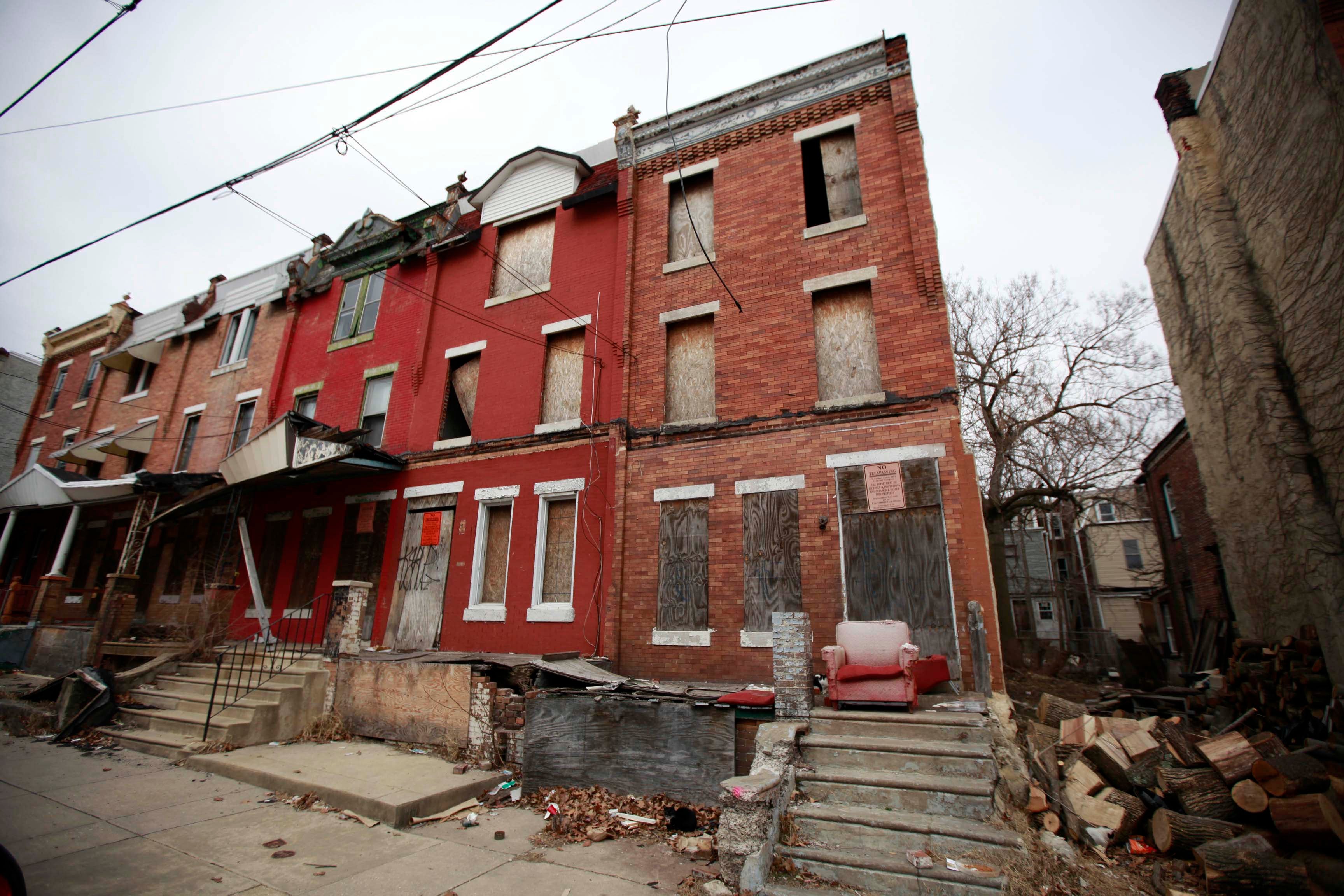 3831 Cambridge, property traced to Antoine Gardiner and photographed February 22, 2013. (David Swanson / Inquirer Staff Photographer)