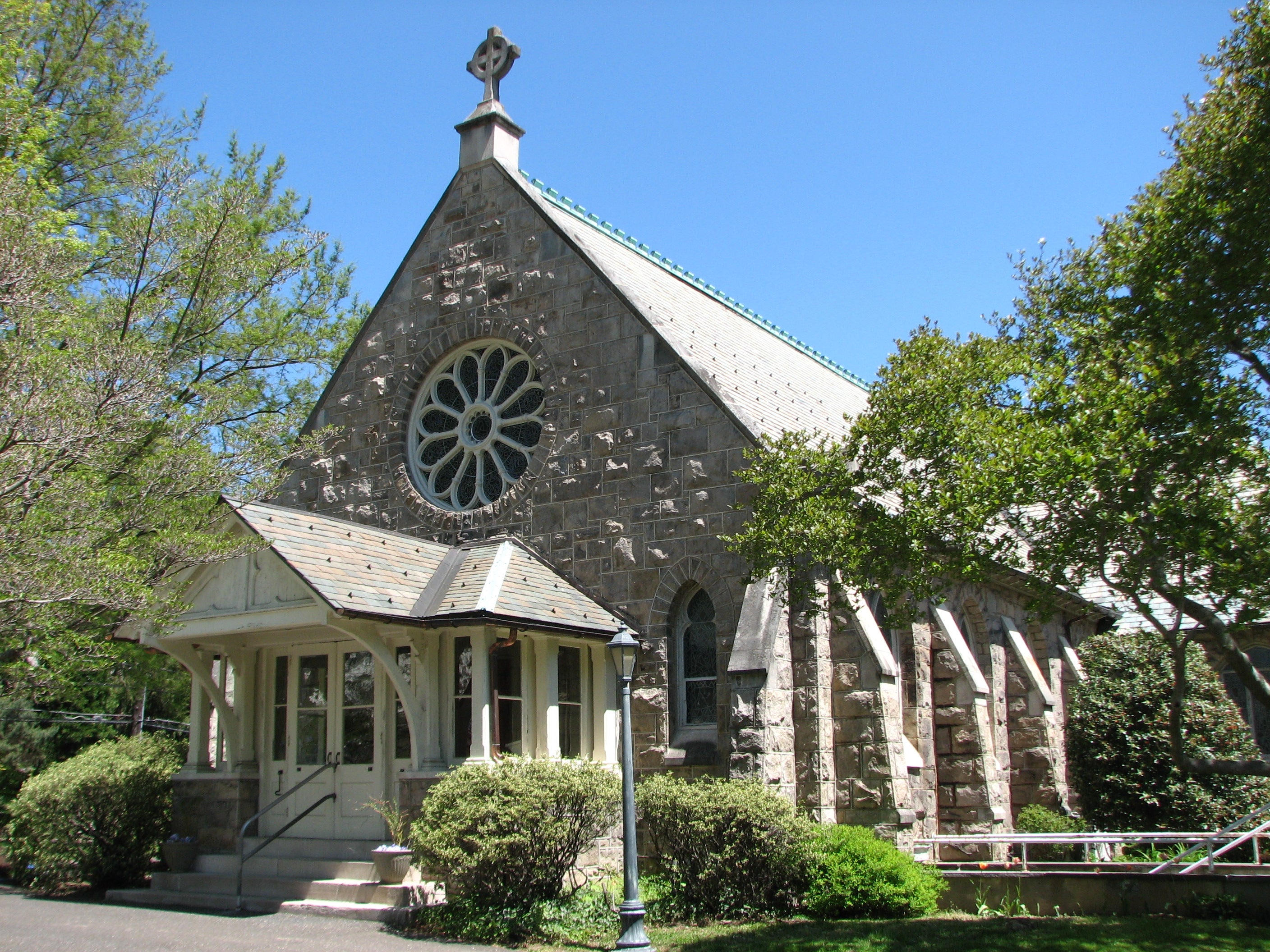 All Hallows Church in Wyncote was designed in 1896 by Furness & Evans.