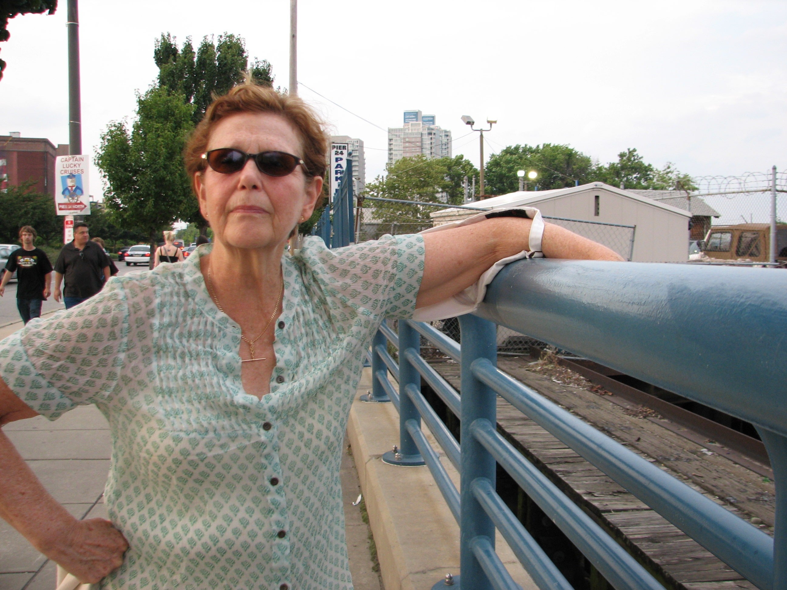 Artist Joan Becker says trash along the Delaware could deter developers, residents