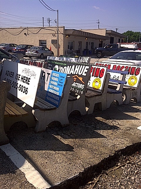 Benches rounded up the week of June 10, 2013 | courtesy of the Streets Department