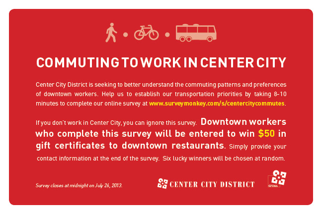 commute survey card