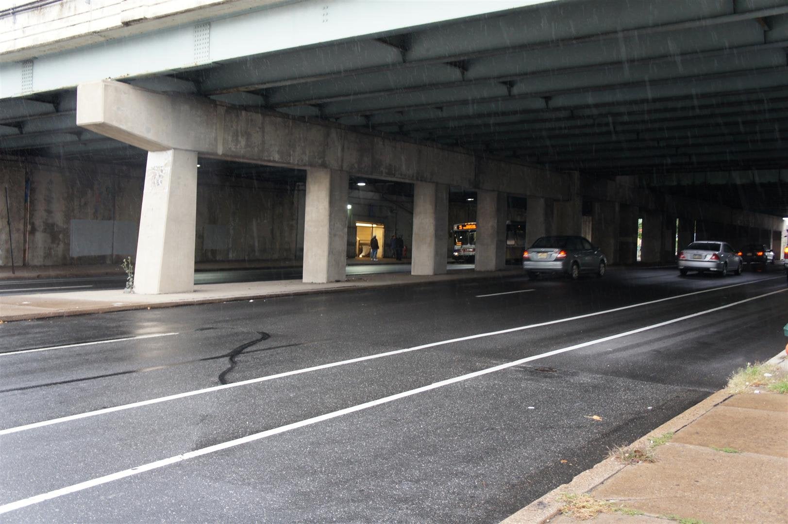 Current Spring Garden Underpass conditions. Photo courtesy DRWC