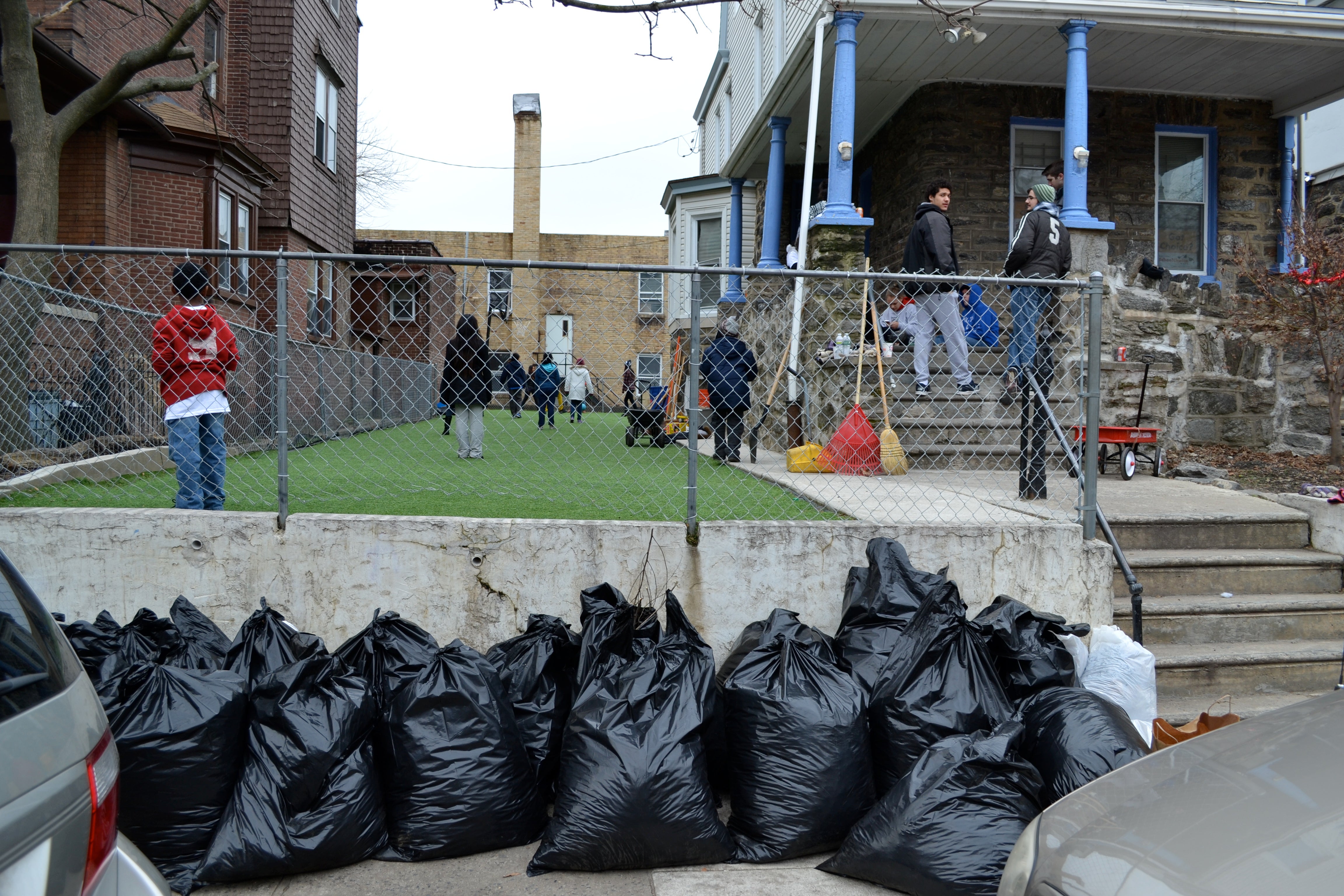 Neighbors clean up a lot in the Logan neighborhood. 