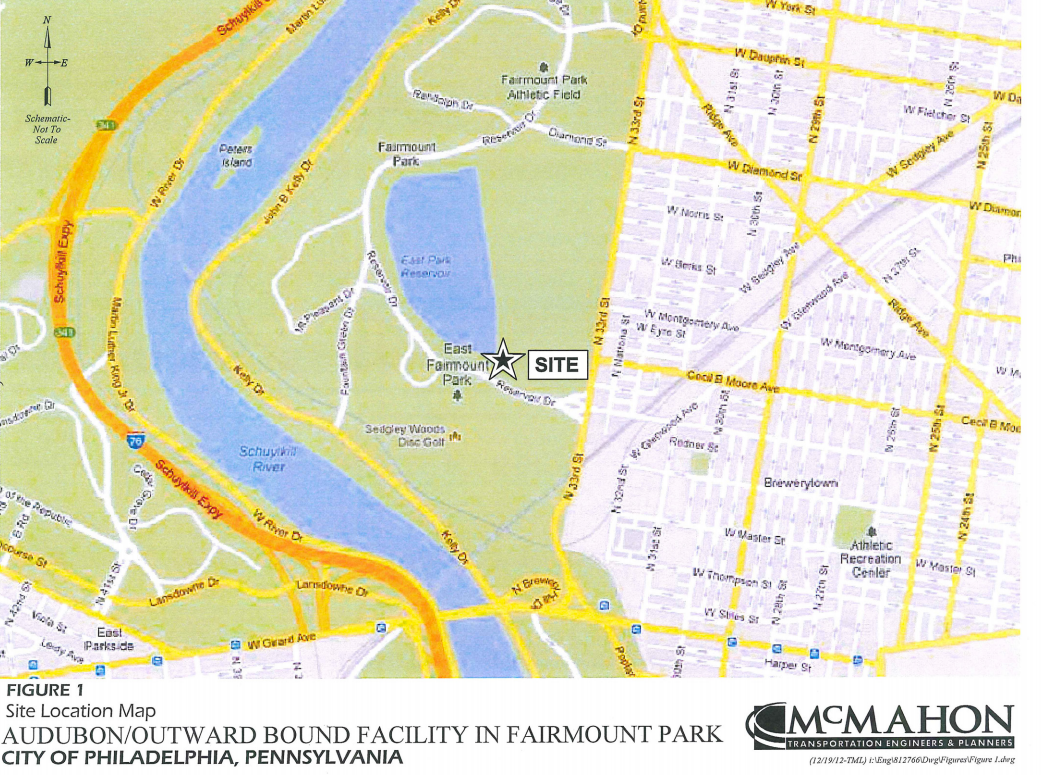 East Park site map