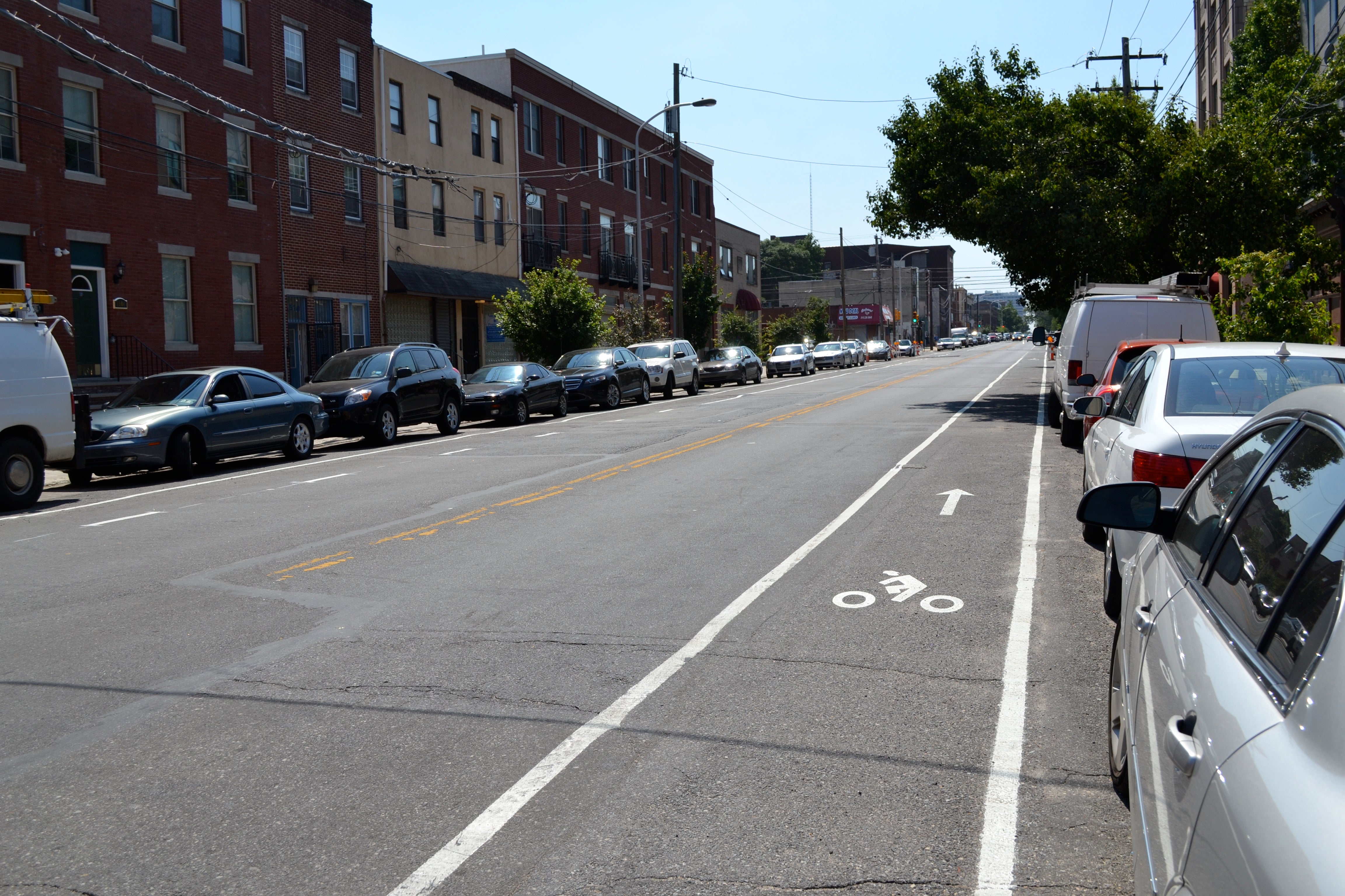 Fairmount Ave bike lanes