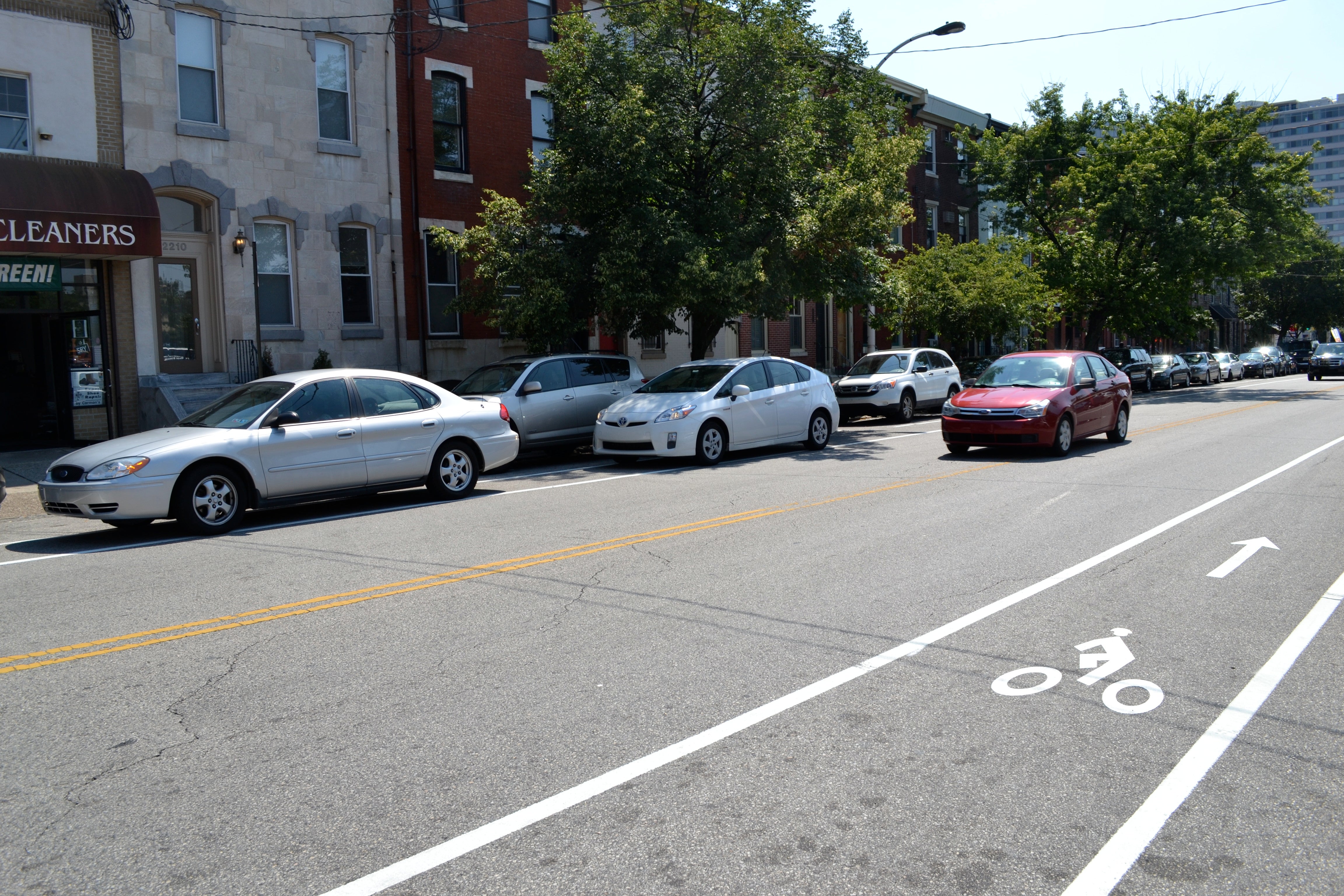 Fairmount Ave bike lanes