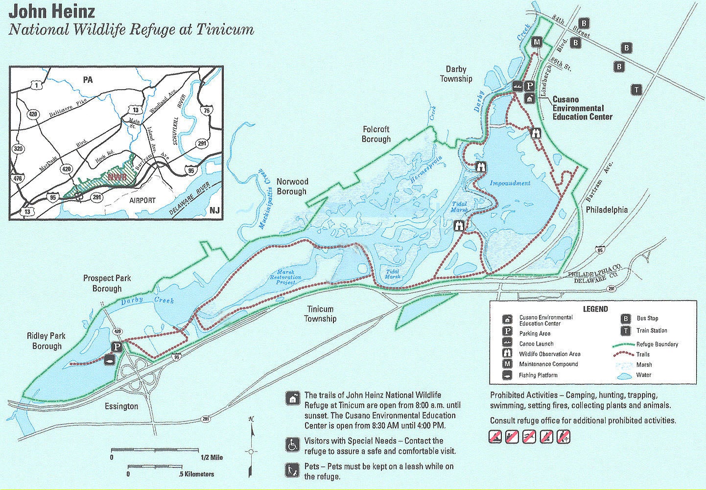 Heinz NWR map