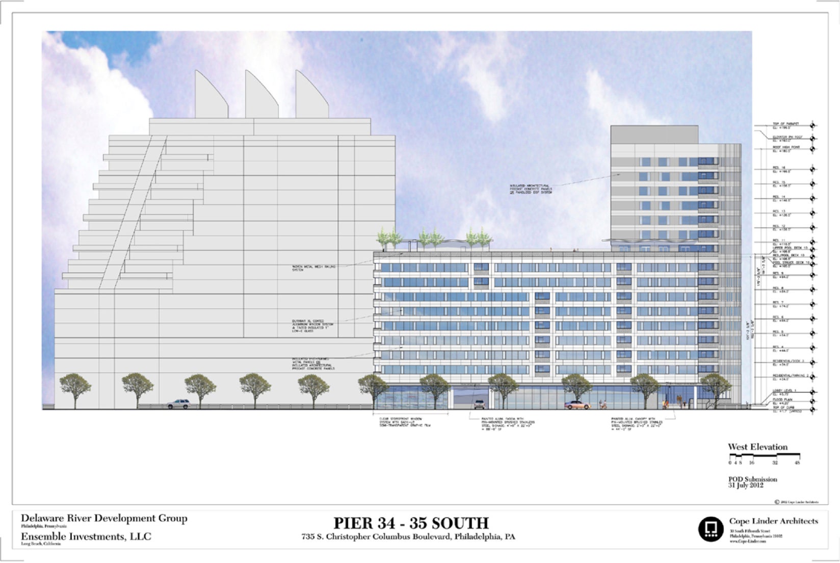 Pier 34-35 Elevation | Cope Linder Architects