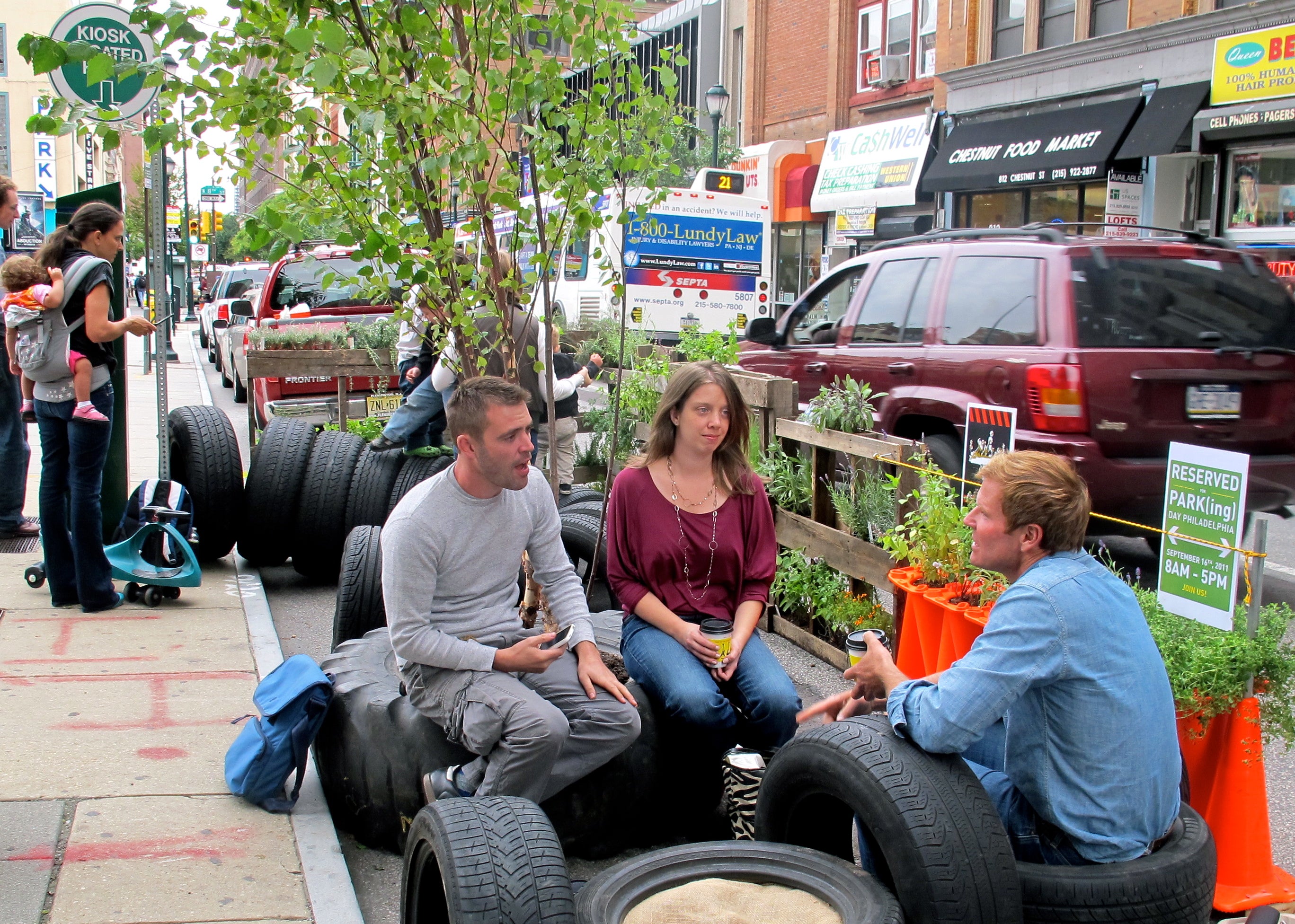 Park(ing) Day returns this Friday, September 21. 