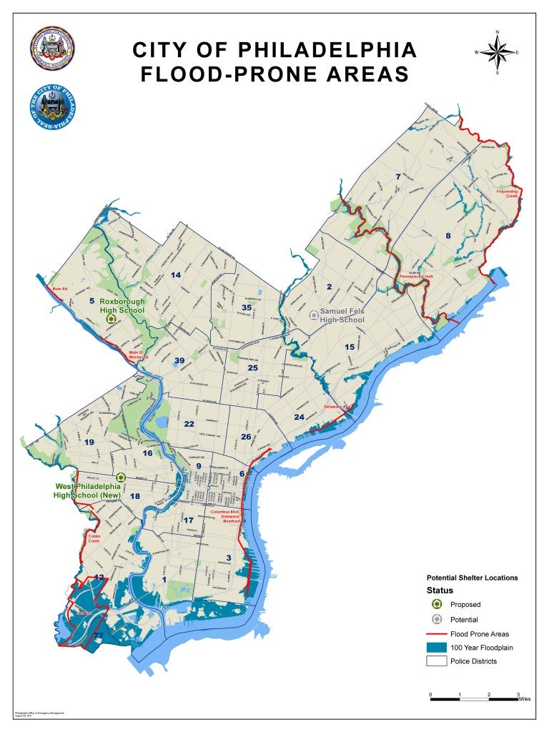 Flood Prone areas of Philadelphia | Office of Emergency Management