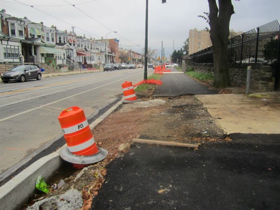 Orange construction barriers still line much of 58th Street. PEC hopes to host a ribbon cutting event in November