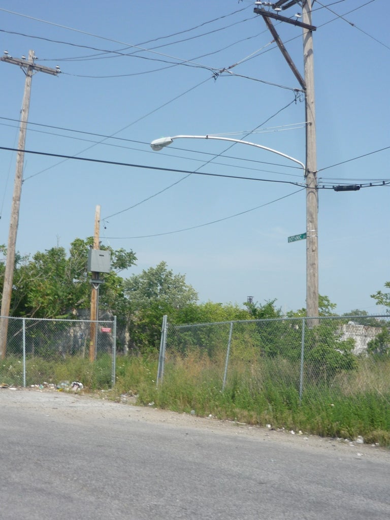 Look at that opening in the fence. Sure would be nice to explore the old National Heat and Power site…