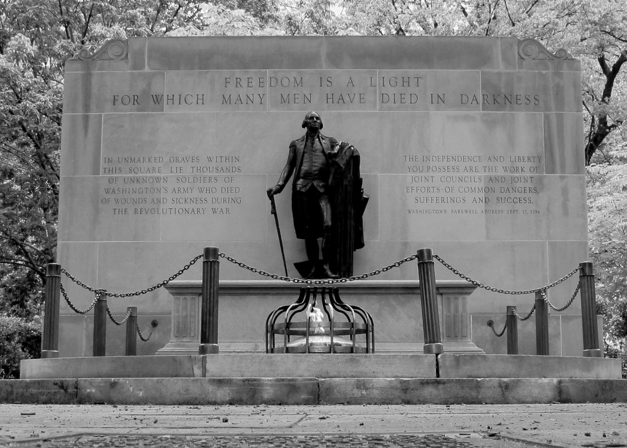 There will be a Veterans Day ceremony at the Tomb of the Unknown Revolutionary War Soldier at 10am.