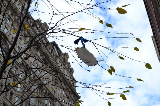 PHS has started to fill its 79 trees on Broad Street from Market Street to Lombard Street with 600 wooden ornaments.